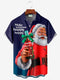 Men's Christmas Funny Graphic Short Sleeve Hawaiian Shirt